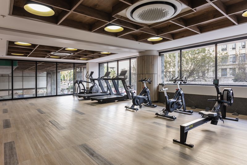 The residents’ gym at Charlie & the Chairman