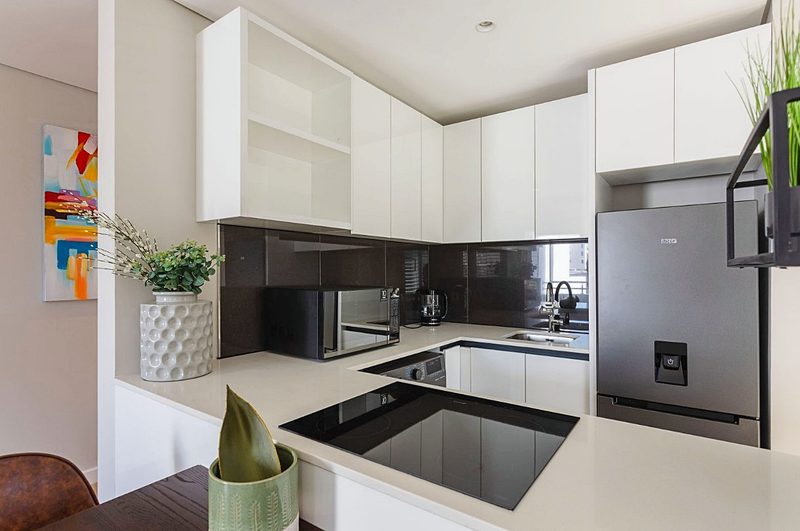 The kitchen at Two Twenty Loop