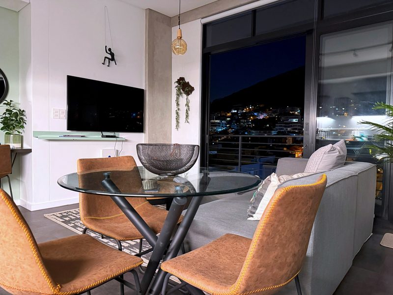 The dining table at One26 on M in the evening